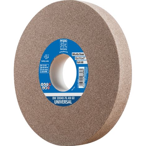 PFERD TOOLS Schleifbockscheibe Ø 300x40mm Bohrung-Ø 76 mm A60 für universelle Schleifaufgaben (1/5)