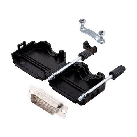 encitech DPPK15-BK-DBP-W-K 6355-8001-02 Kit embase SUB-D mâle 180 ° Nombre de pôles: 15 fût à souder 1 pc(s) R514341 (1/2)