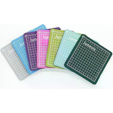 Mini-Schneidematte 8 cm x 8 cm, PVC-Schneidebrett, Schneidematte, Graviermatte, Zubehör für Bastelarbeiten (1/4)