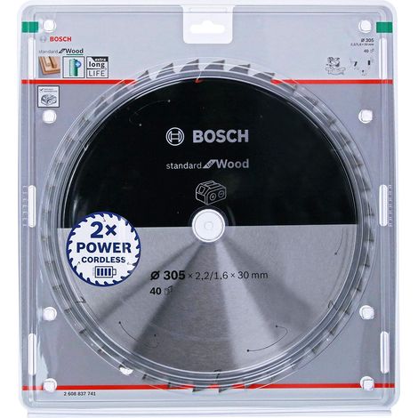 Lama per sega circolare Bosch PRO Wood 305 x 2,2 x 30 mm - 2608837741. (1/4)