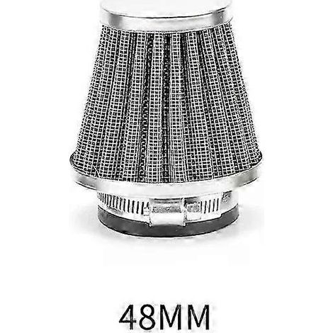 Filtre à air pour moto 35-60 mm à haut débit, universel, à fixation par collier, pour moto, quad et moto tout-terrain, filtre à air conique (48 mm) (1/5)