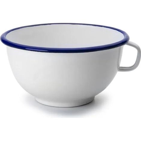 ibili Emaille-Schüssel weiß 14 cm mit Henkel