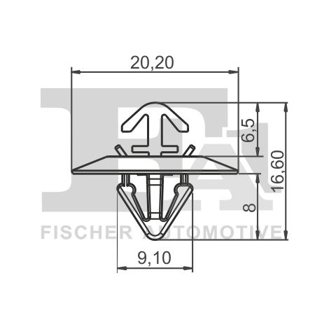 Clip, enjoliveur FA1 33-40014.5 IVECO 4409693 4412053 500326896 7703077422
