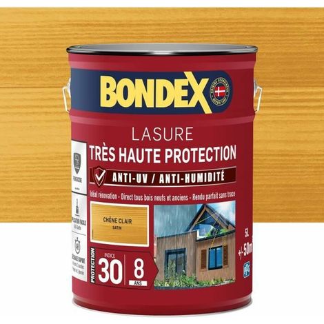 Lasura Bondex per legno esterno rovere chiaro 5 litri satinata (1/3)