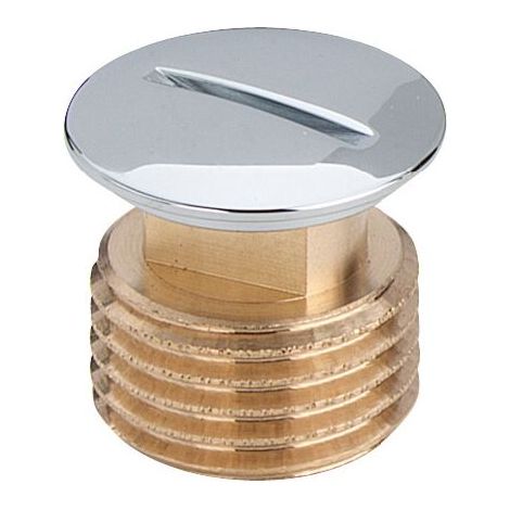 Viega bouchon 112592 G 3/4, laiton chromé, avec carré