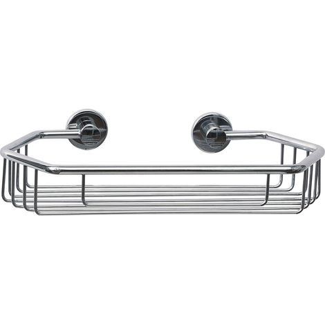 Tesa Draad Panier de bain/douche, aluminium chromé, pose facile sans perçage (40228-00000-00) (1/5)