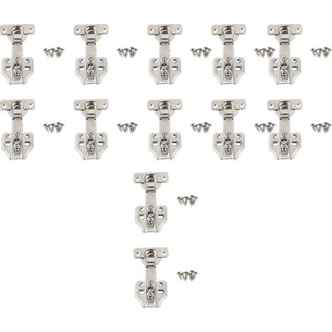 Eckscharniere mit Soft-Close-Funktion, 3 Dämpfungsstufen, Edelstahlschrank, Kleiderschrank, 12 Sets. (1/4)