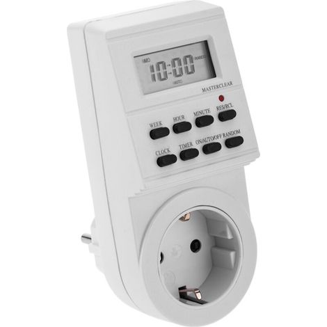 Programmeur hebdomadaire électrique numérique de type prise (1/5)