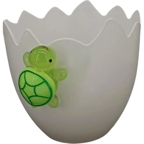 Ornement de pot de fleurs en coquille d'œuf blanche P (1/5)