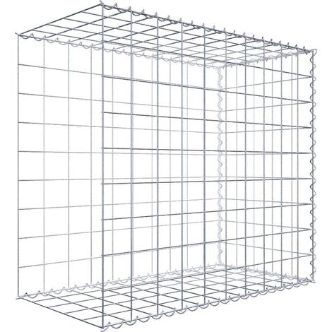 Gabiondeco - Gabion - Element de prolongation en longueur 100 cm x 90 cm x 50 cm (L x H x P). maille 10 x 10 cm. Spirale. Avert.: il manque une grille - Made in Germany (1/5)