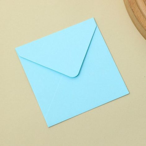 Packung mit 50 quadratischen, farbigen Briefumschlägen Schlichtes Design, vielseitig verwendbar Handgefertigte Umschläge für Grußkarten und Gesch (1/5)
