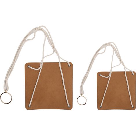 2 Pièces Porte-Plantes Décoratif avec Corde en Coton, Panier Suspendu pour Pots de Fleurs