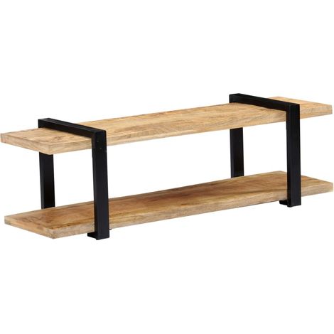 Pratico mobile porta TV/credenza di design 130 cm legno massello di mango 2502035