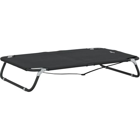 Dog Bed Foldable Anthracite Oxford Fabric and Steel vidaXL