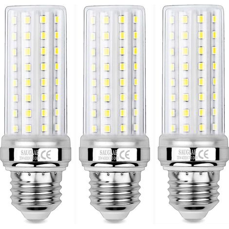 Ampoules de Maïs LED 20W, Équivalent 150W Ampoule Incandescente, 2300LM, 4000K Blanc Neutre, Ampoules à E27 Vis Edison, 3 Pièces NPTERBL (1/5)