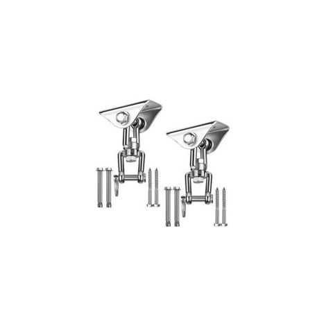 Gancho de techo resistente de acero inoxidable SUS304, rotación de 360°, 4 tornillos de fijación para hormigón, madera, hamacas de yoga, conjuntos de sillas colgantes, dos piezas - Crezuo