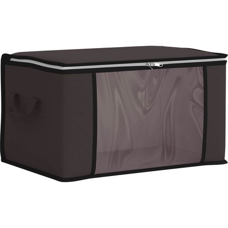 Storage Box with Transparent Side Window Anthracite vidaXL