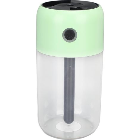 Bunter Mini-Luftbefeuchter mit Nachtlicht, ideal für Auto, Büro, Zimmer oder Schlafzimmer, extrem leise, 300 ml Fassungsvermögen, grün (1/5)