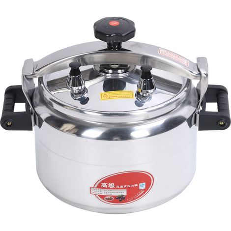 Grand autocuiseur de 15l avec Double verrouillage de sécurité, en alliage d'aluminium, étanche, traditionnel pour cuisinière à gaz à Induction (1/5)