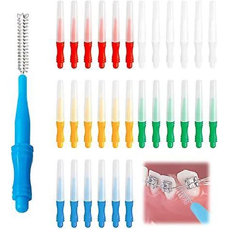 30 Brossettes Interdentaires, Brosse De Nettoyage Interdentaire, Soin Des Dents, Nettoyage Interdentaire, Brosse De Nettoyage Interdentaire, Soin (1/5)