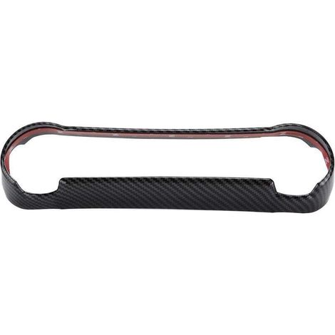 Couvercle de panneau de climatisation de commande centrale, cadre de garniture en Fiber de carbone, décor de remplacement pour RAV4 2019 2021 (1/4)
