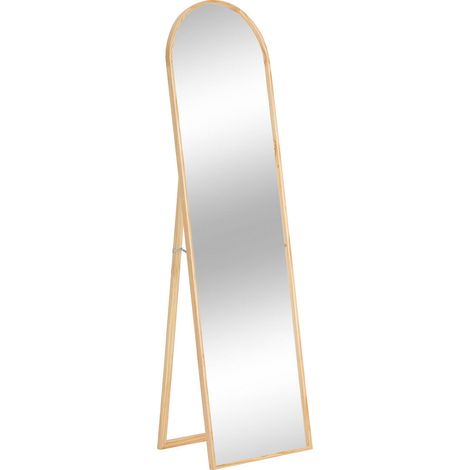 Stehender großer Spiegel KIM, Rahmen aus Kiefernholz, 180 x 50 cm (1/4)