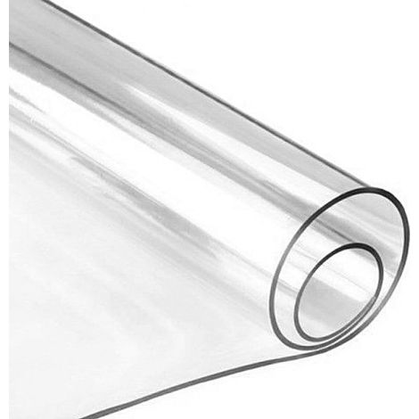 Nappe en PVC Transparent Film de Protection pour Meubles étanche Facile à Nettoyer d'épaisseur 1.5mm Taille 90 x 160 cm (1/5)