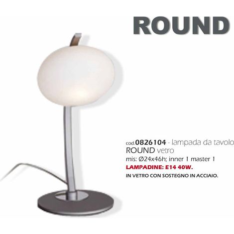 Lampada tavolo round h46 vetro bizzotto - bizzotto (1/2)