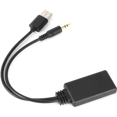 Récepteur Bluetooth 5.0 Jack 3,5 mm + USB, câble adaptateur audio stéréo pour voiture, enceinte, système AUX universel (1/5)