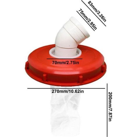 Couvercle Filtre Eau De Pluie - Nylon Lavable - Pour Réservoir IBC - Diamètre 163 mm et 245 mm - 2 Pièces (1/4)