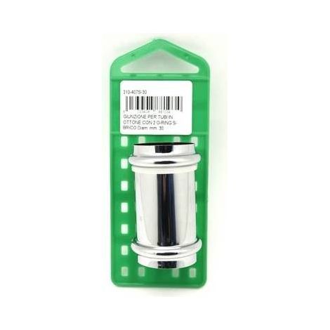 RACCORD POUR TUYAUX EN LAITON AVEC 2 JOINTS TORSIQUES S-BRICO Dimensions : diamètre 40 mm