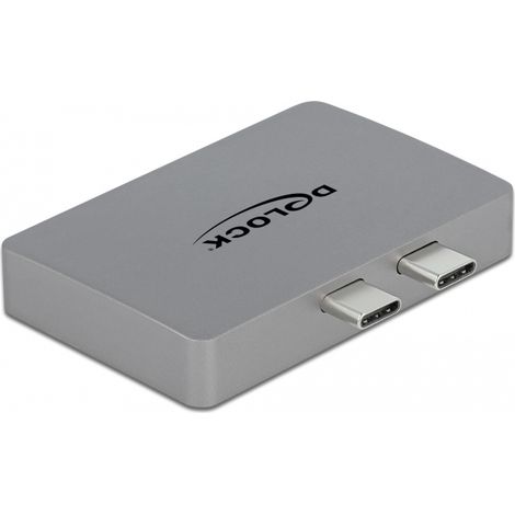 DeLOCK Adaptador HDMI doble con 4K 60 Hz y PD 3.0 para MacBook (1/5)