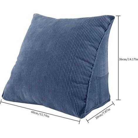 Rückenkissen lang, Keilkissen, Lendenkissen, Stützkissen, Sitzkissen, für Bett, Sofa, Couch, gepolstert, Kopfteil, Lesekissen