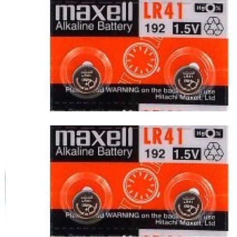.4 piles Maxell LR41-AG3.