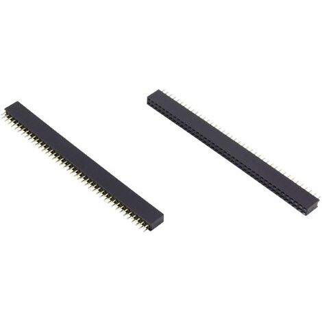 Connfly Barrette femelle (standard) Nbr de rangées: 2 Nombre de pôles par rangée: 20 DS1023-220S21 1 pc(s) W065431 (1/2)