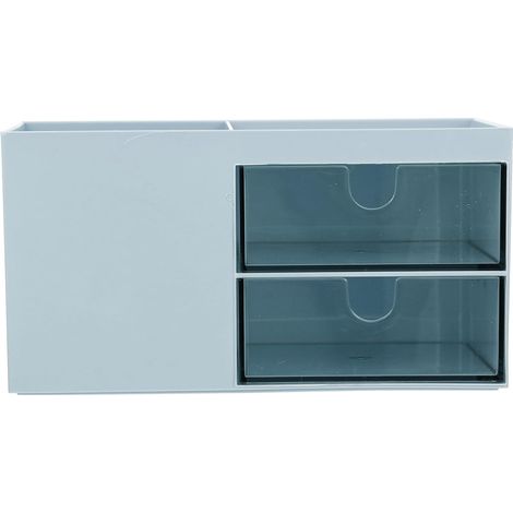 Organizer Box Desktop Stand Blue ABS Material Simple and