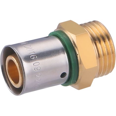 Raccord mâle à sertir pour tube PER NOYON & THIEBAULT Ø16 - M15x21 (1/2) (1/5)