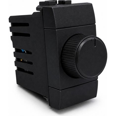 Serie Civile A2ZWORLD MBL Nero Compatibile Con Bticino Living International (Regolatore Dimmer A Manopola) (1/3)