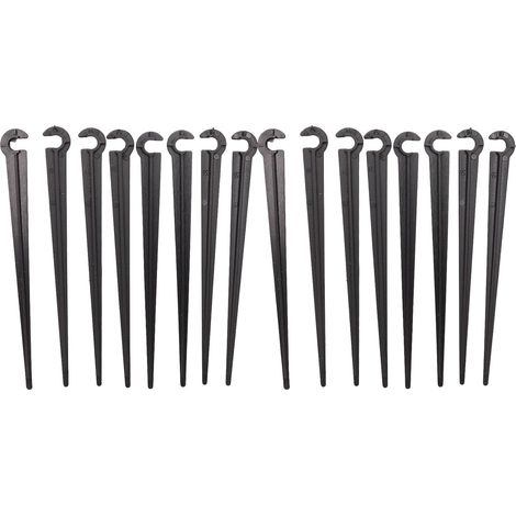 Lot de 100 supports de tuyau Micro Drip pour tuyau d'arrosage 4/7 mm pour potagers, plantes ou parterres de fleurs (1/5)