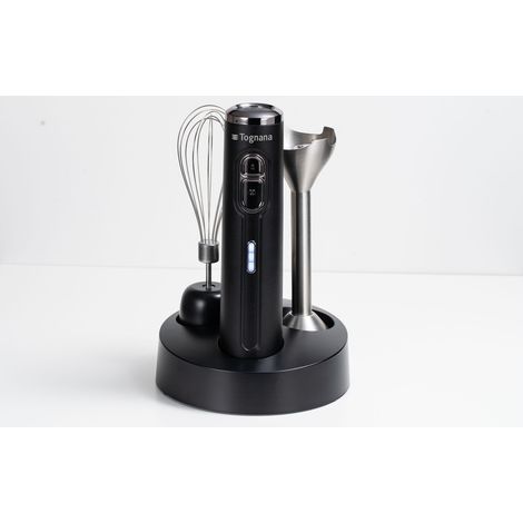 Frullatore Ad Immersione Senza Fili Ricaricabile Plastica-Acciaio Inox Nero (1/5)