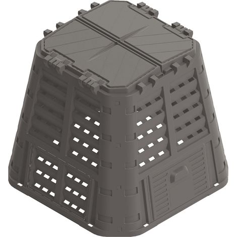 420 l schwarzer Gartenkomposter - Brixo Ecobox