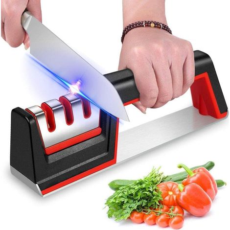 Affûteur de couteaux de cuisine, outil d'affûtage manuel avec revêtement diamanté