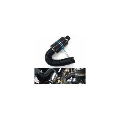 Système d\'admission d\'air froid en fibre de carbone, Série 76 mm Filtre à air de voiture (1/5)