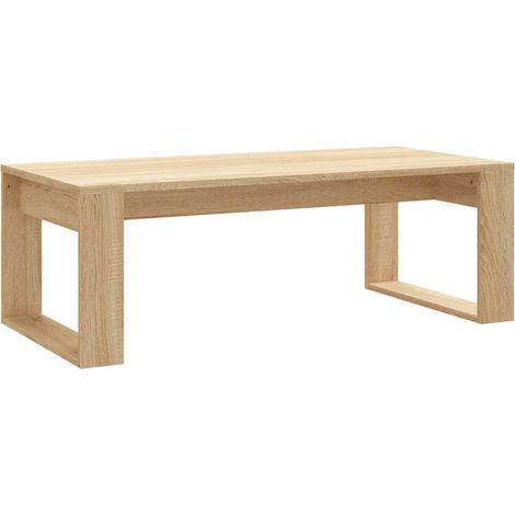 Maison Exclusive - Couchtisch Sonoma-Eiche 102x50x35 cm Holzwerks (1/5)
