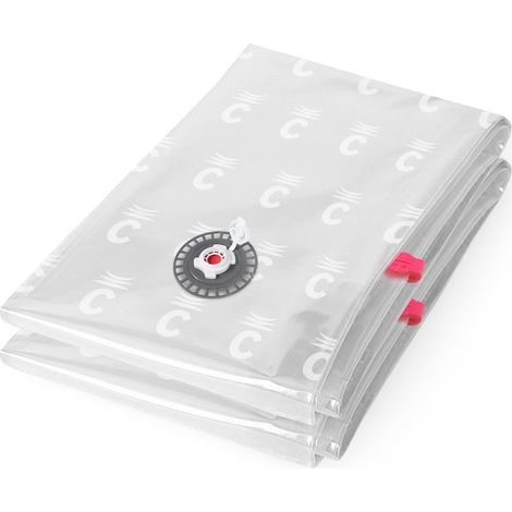 Compactor Set di 2 Sacchetti di Compressione a Vuoto, Riciclabili, Riduce Volume x3 (1/5)