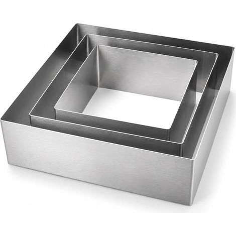 Set of 3 12cm/15cm/18cm/18cm Square Baking Frames (1/5)