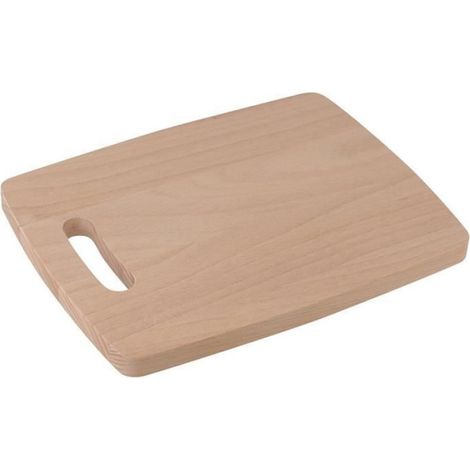 Planche À Petit-Déjeuner - Bois De Hêtre - 21,5 X 16 X 1,3 Cm - Beige - 1 Pièce