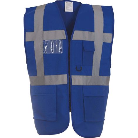 Gilet multifonction haute visibilité Yoko Bleu Royal M