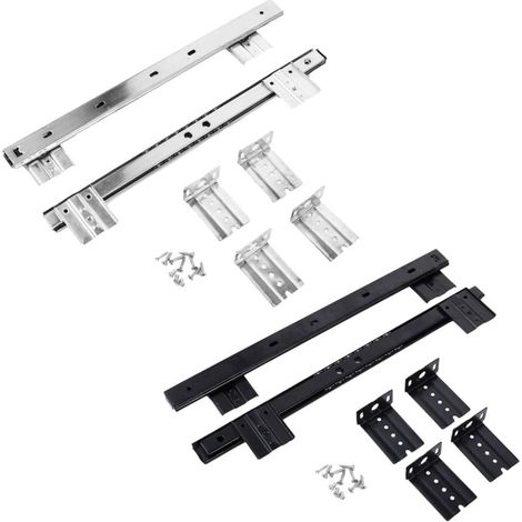 Glissières à billes (lot de 2) pour clavier sous bureau, compatibles (1/5)