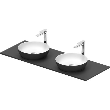 Duravit Sivida Doppelwaschtisch Set rund inklusive Konsole (1/5)